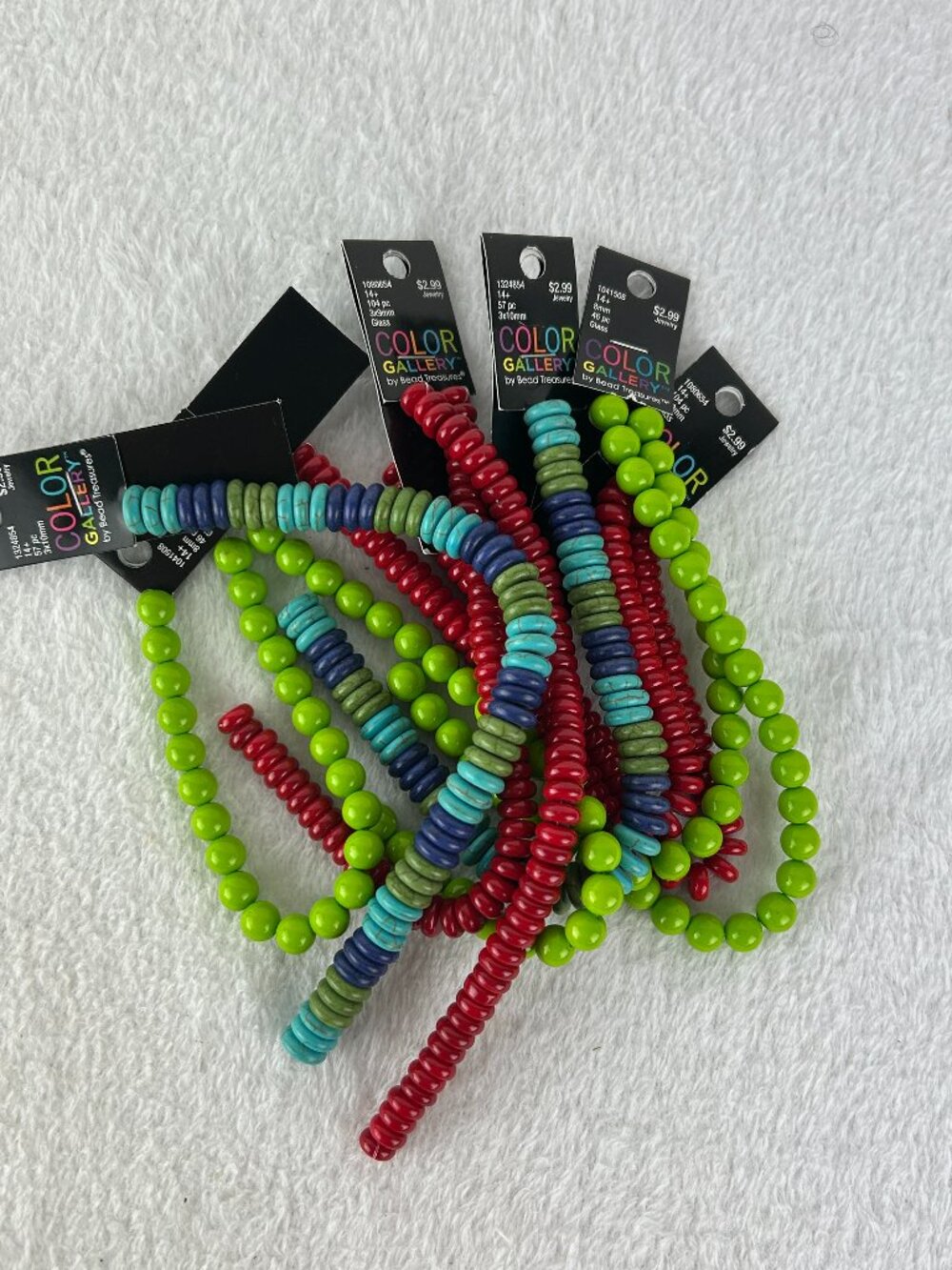 Jewelry Making Beads HUGE NEW LOT Multiple Strands Color Gallery